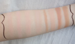 Glamoflauge comparison swatches - sunlight