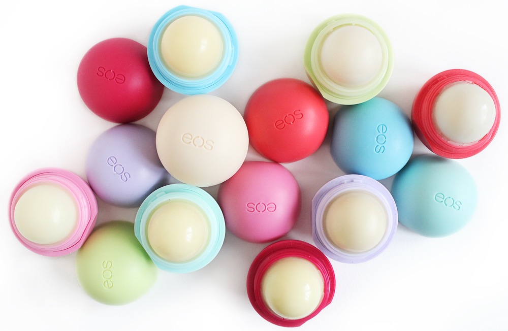 theNotice eos Sweet Mint, Summer Fruit, and Blueberry Acai lip balm