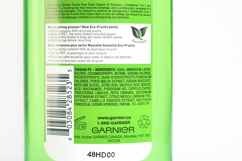 Thenotice Silicone Free At The Drugstore Garnier Fructis Pure Clean Clear 2 In 1 Shampoo Review Photos Thenotice