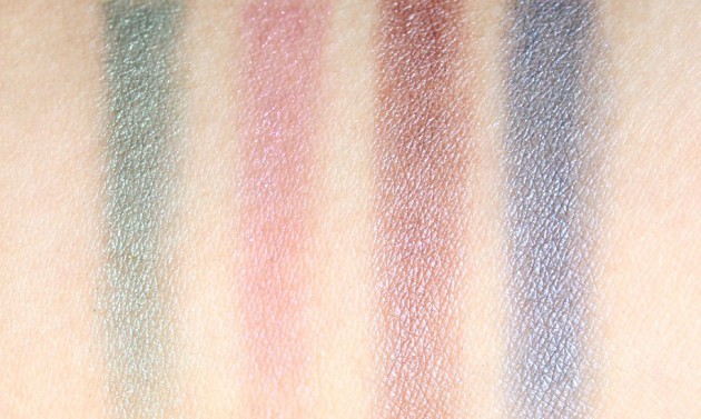 YSL swatches - Y Facettes Arty Stone palette, foiled