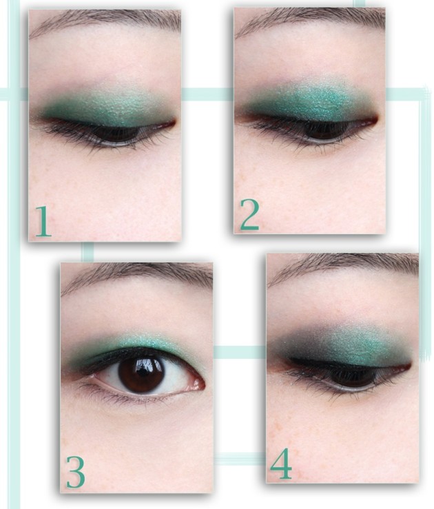 Emerald eye makeup tutorial - Sephora + Pantone