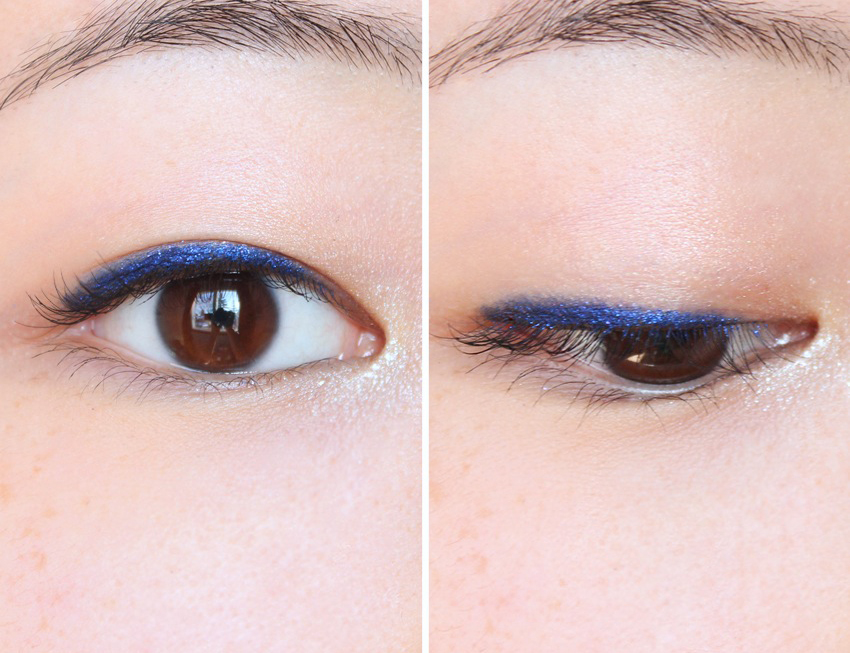 theNotice - Vibrant blue eyeliner & bright white highlights