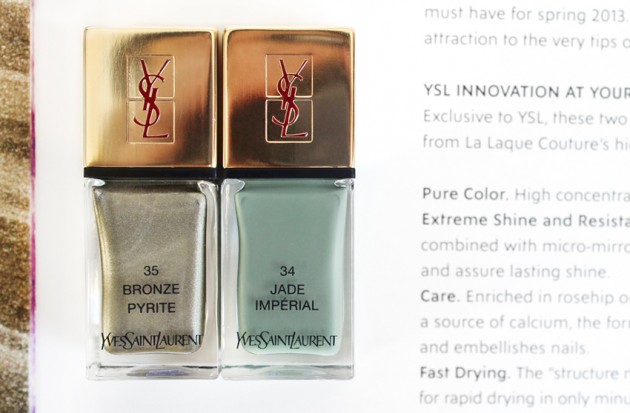 YSL La Laque Couture review Spring 2013 Arty Stone