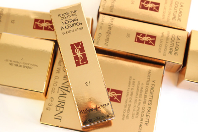 YSL Glossy Stain Rouge Pur Couture review, packaging