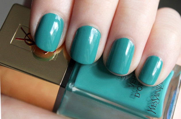 YSL nail polish review swatch - Vert d'Orient