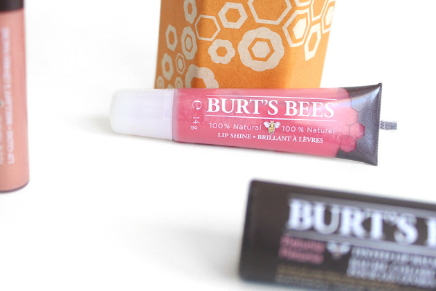 Burt's Bees Lip Shine review swatches - Blush