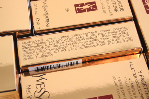 YSL Sheer Candy ingredients list 2