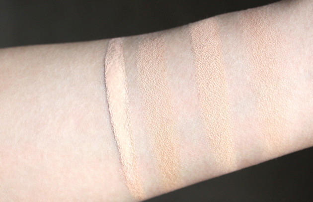 IT Cosmetics Fair Light concealer foundation swatches