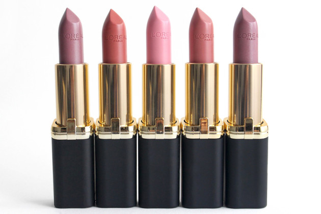 L'Oreal Collection Privee Colour Riche lipsticks review photos swatches