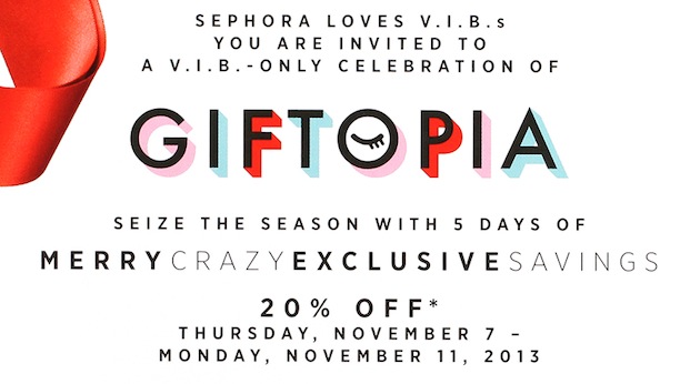 Sephora VIB sale 2013