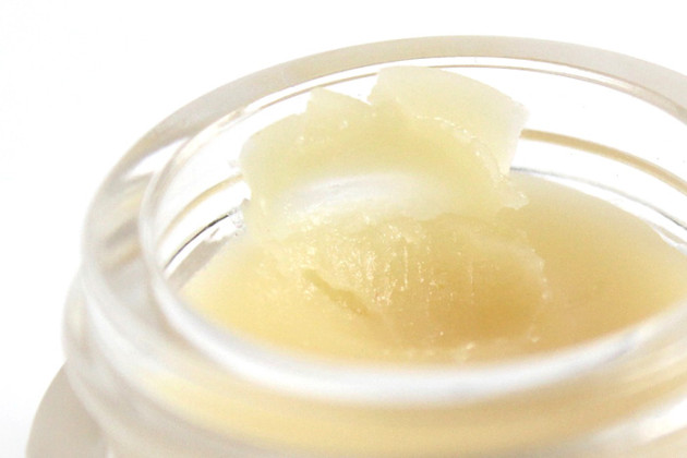 Osmia Organics Honey-Myrrh up close cracked
