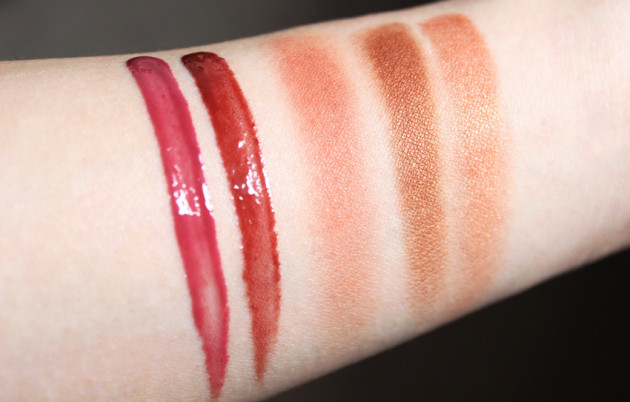 Senna swatches - cordovan coppertina glow