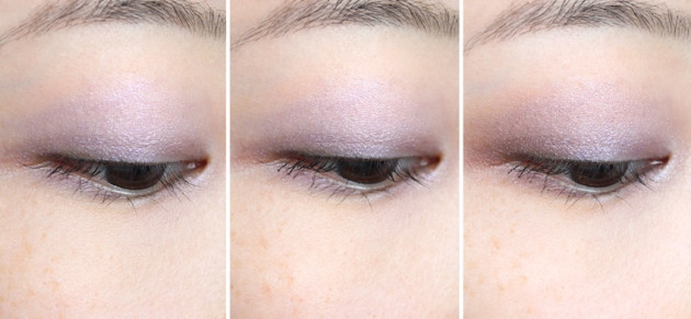 Lavender lilac eye makeup look - one, two, shadow