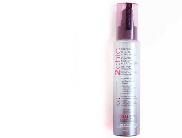 Giovanni Argan Keratin mist review - flat iron styling mist