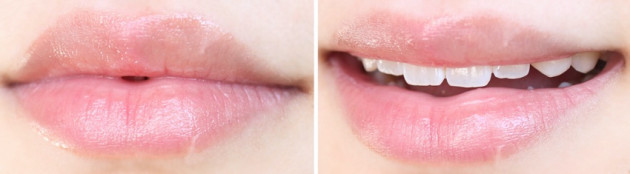 Benefit Coralista lip gloss swatch