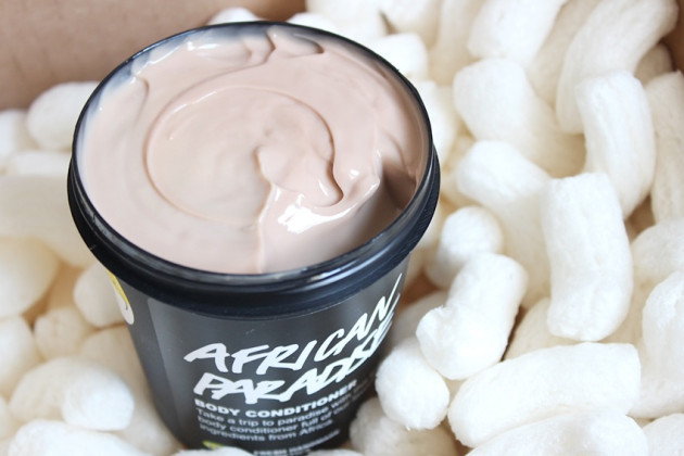 LUSH African Paradise review in-shower moisturizer