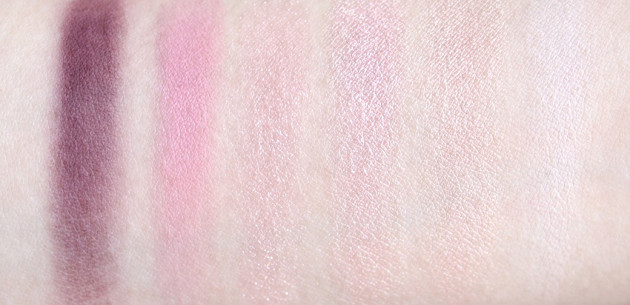 Shu Uemura Pink Hues Pret a Palette swatches