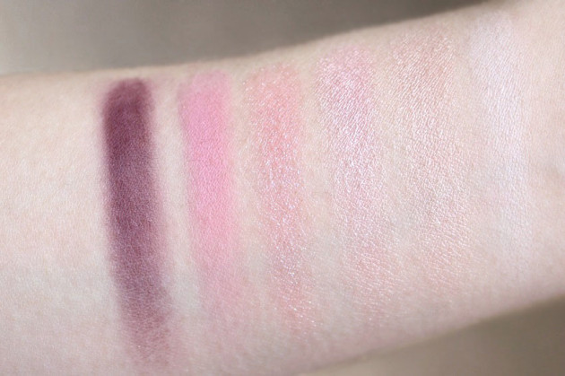 Shu Uemura Pret a Palette swatches Pink Hues