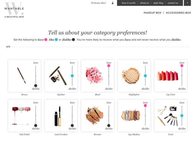 Wantable review - subscription beauty makeup box