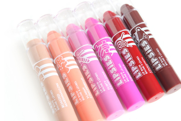 Annabelle Lipsies review swatches - tinted lip balm