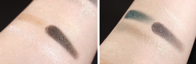 Marcelle Trio+ Starry Night Emerald Isle swatches review eyeshadows