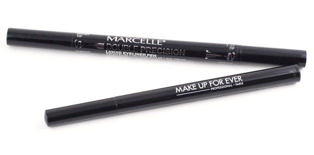 MUFE Graphic Liner pen review vs Marcelle Double Precision