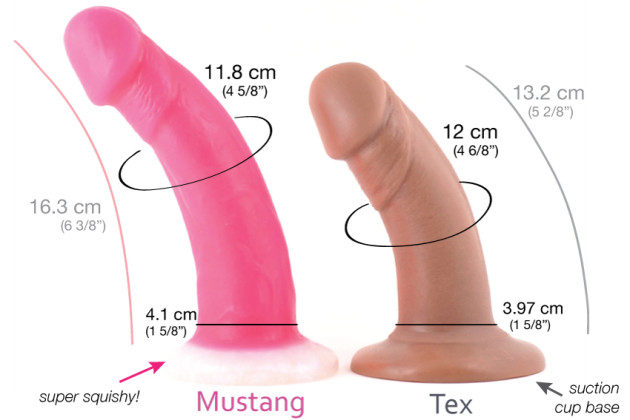 Vixen Creations Mustang vs Tex review photos comparison VixSkin sizing