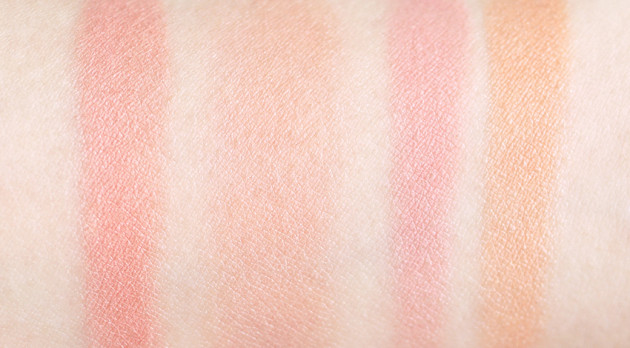 Lise Watier Expression Blush Trio swatches review