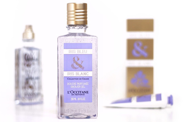 L'Occitane Iris Bleu et Iris Blanc shower gel