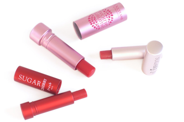 L'Occitane vs Fresh tinted lip balm reviews