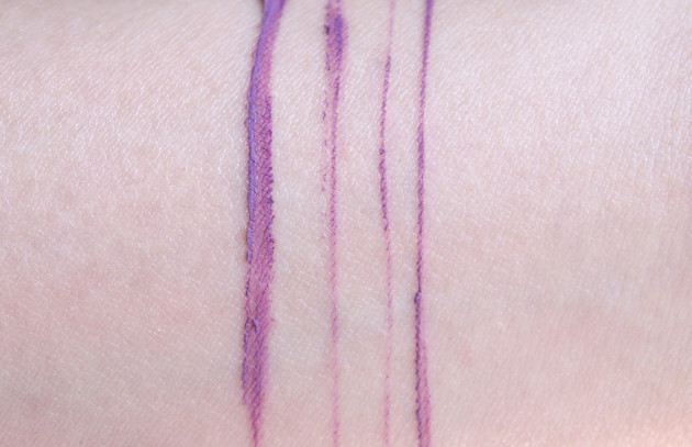 Smashbox Lilac Photo Angle gel liner swatches review