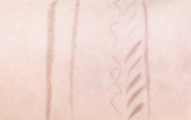 Amaterasu liquid brow swatches brunette vs stila and marcelle