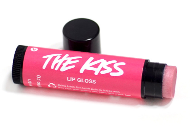 LUSH The Kiss Lipgloss swatch review