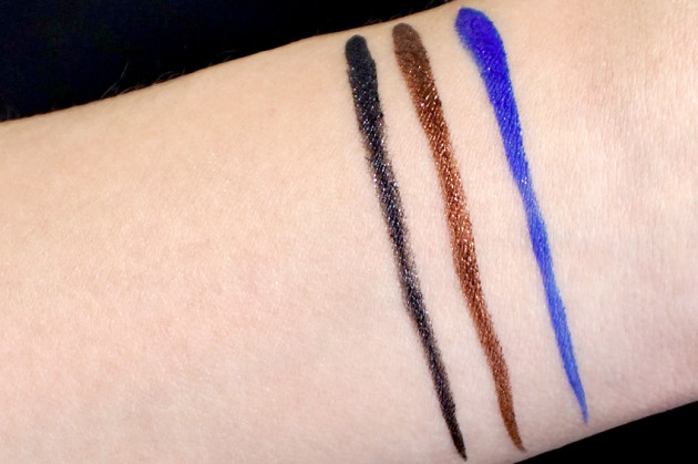 Annabelle blue spark, black star swatches eyeliner review