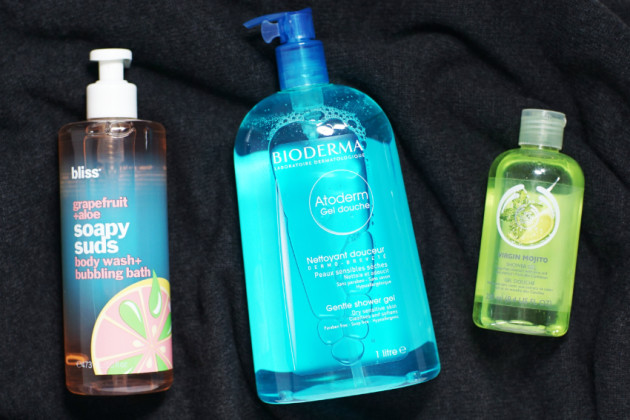 Bioderma Atoderm review vs Bliss Soapy Suds The Body Shop Virgin Mojito