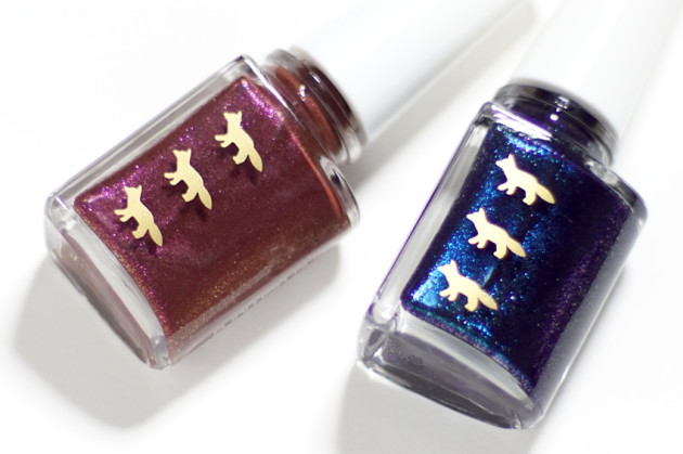 shu uemura plum glitz nail review maison kitsune