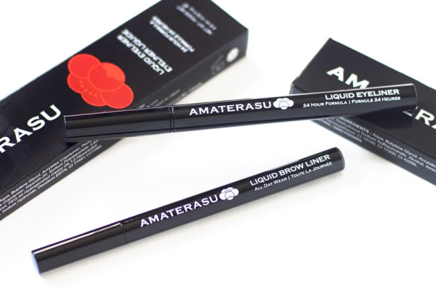 Amaterasu brunette liquid brow liner review swatches photos