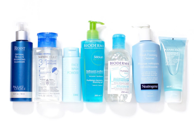 Colour coded skincare blue bright