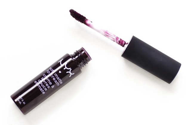 NYX dark violet matte lipstick review