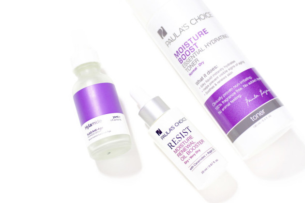 Purple skin care for anti ageing hydration