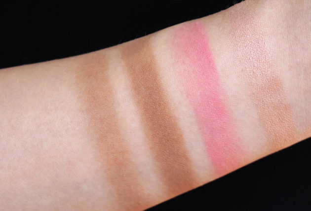 Rodial contour, south beach, instaglam highlighter swatches review photos