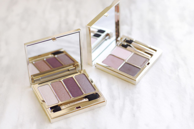 Clarins Rosewood neutral eyeshadow palette review swatches