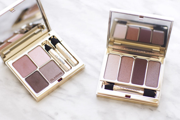 Clarins eye quartet mineral palettes vs 4 colour eyeshadow palette review