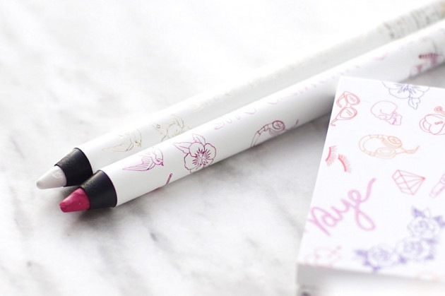 Kye for shu eyeliners M white 91, ME pink 12 swatches review