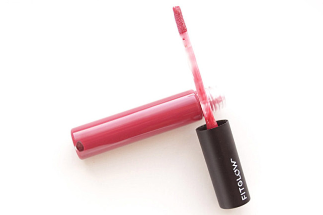 fitglow beauty good gloss cherry review swatch