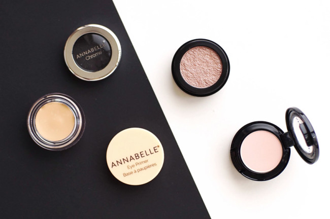 Annabelle chrome eyeshadow rose gold review swatches