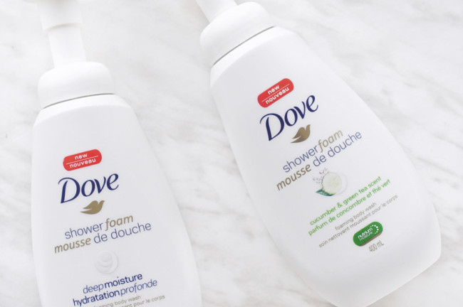 Dove shower foam cucumber green tea scent review