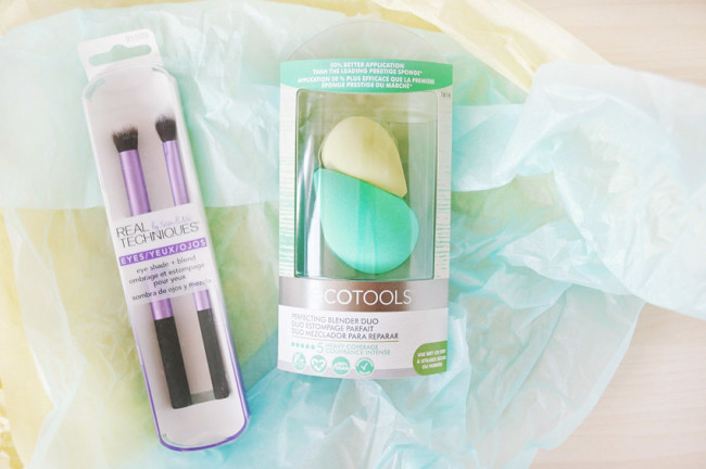 Ecotools sponges, real techniques eye brushes review