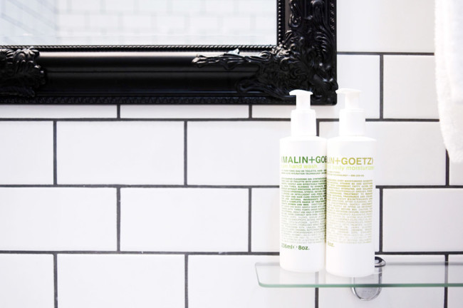 Malin + Goetz rum hand wash, b5 moisturizer review