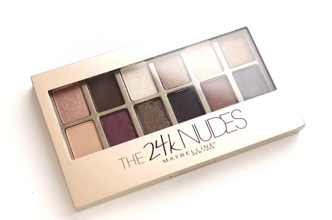 Maybelline eyeshadow palette the 24k nudes